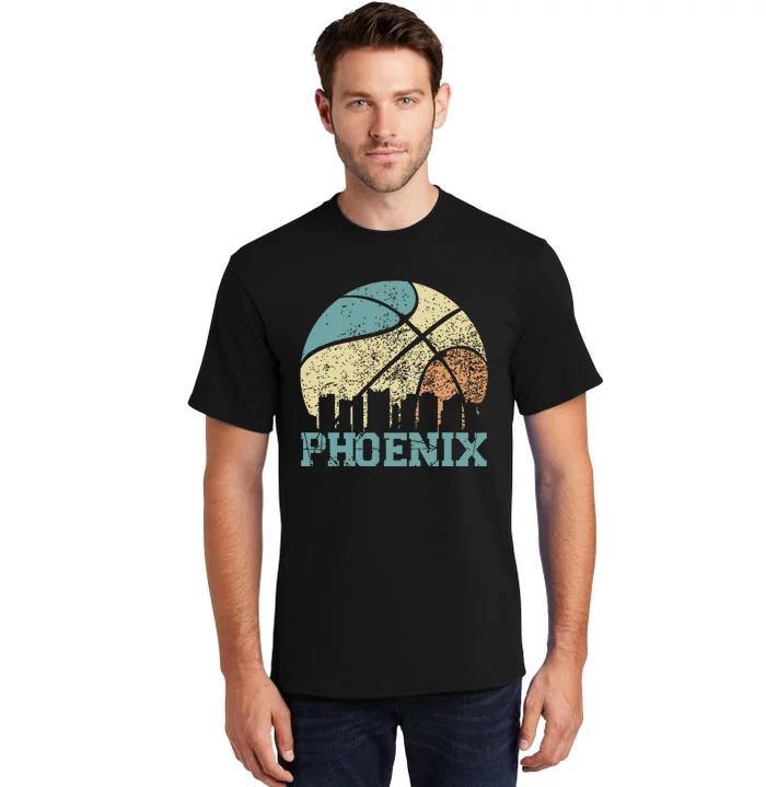 Retro Vintage Sunset Arizona State Phoenix Basketball Tall T-Shirt