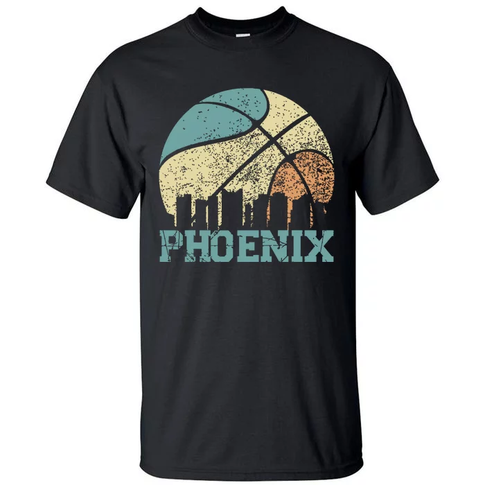 Retro Vintage Sunset Arizona State Phoenix Basketball Tall T-Shirt