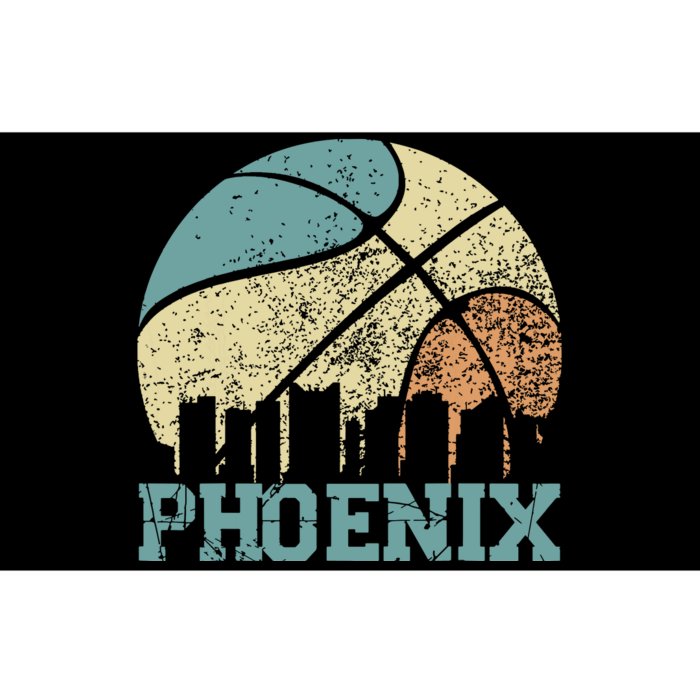 Retro Vintage Sunset Arizona State Phoenix Basketball Bumper Sticker