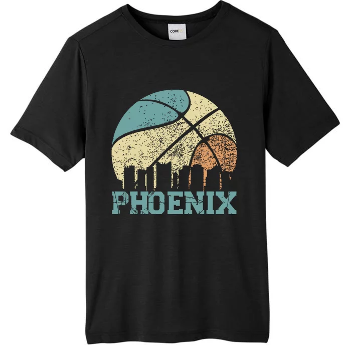 Retro Vintage Sunset Arizona State Phoenix Basketball ChromaSoft Performance T-Shirt