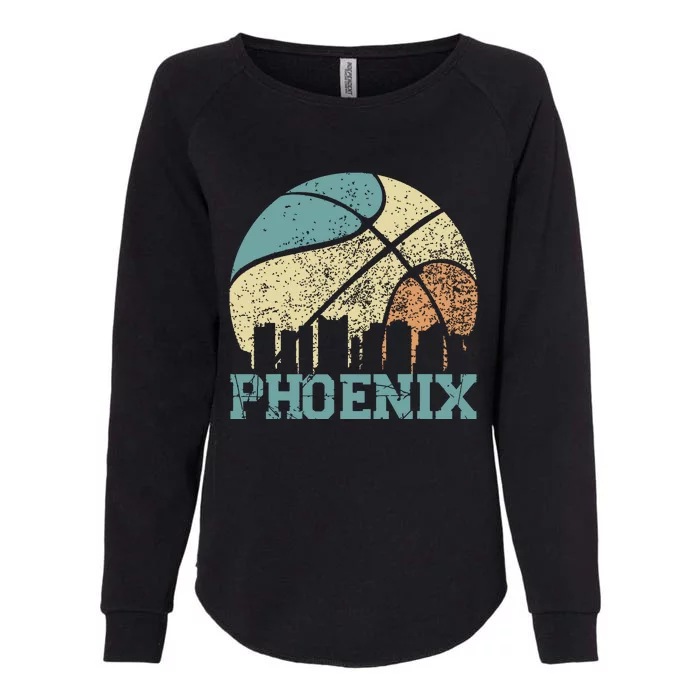 Retro Vintage Sunset Arizona State Phoenix Basketball Womens California Wash Sweatshirt