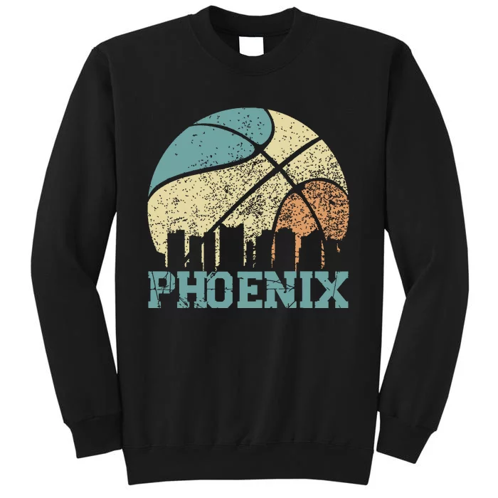 Retro Vintage Sunset Arizona State Phoenix Basketball Tall Sweatshirt