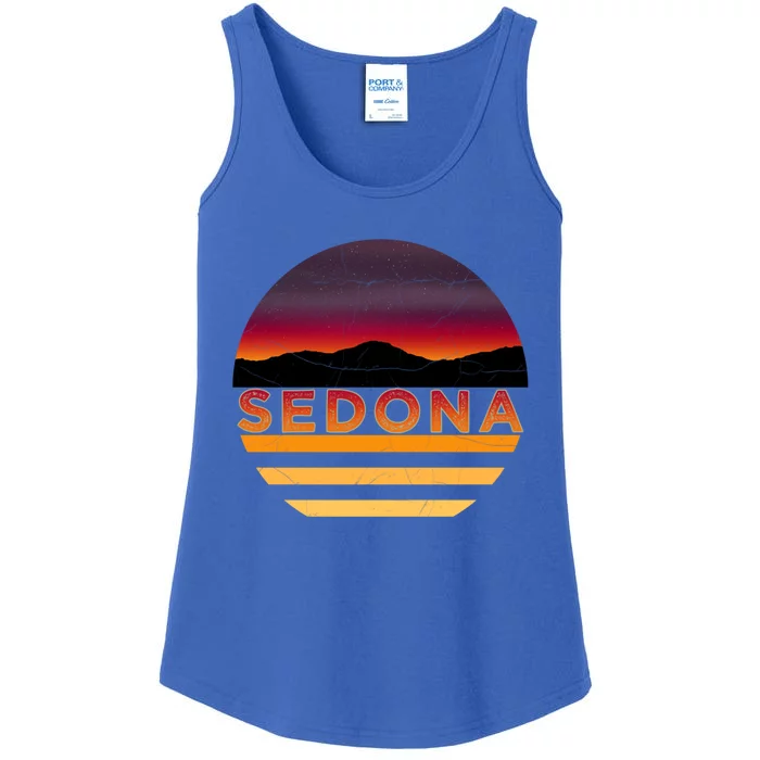 Retro Vintage Sedona Arizona Az Sunset Gift Ladies Essential Tank