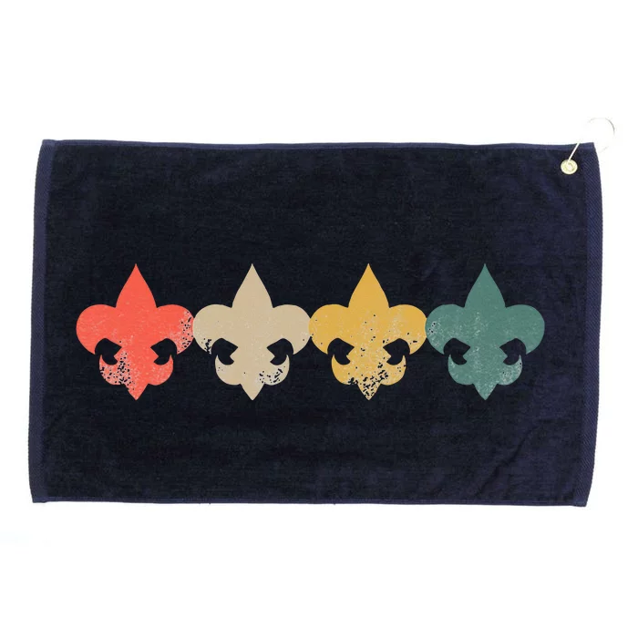 Retro Vintage Scout Scouts Grommeted Golf Towel