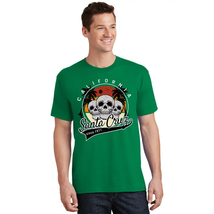 Retro Vintage Santa Cruz California Skull Street Wear T-Shirt