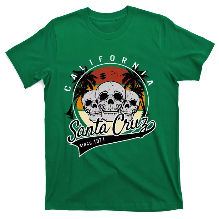 Retro Vintage Santa Cruz California Skull Street Wear T-Shirt