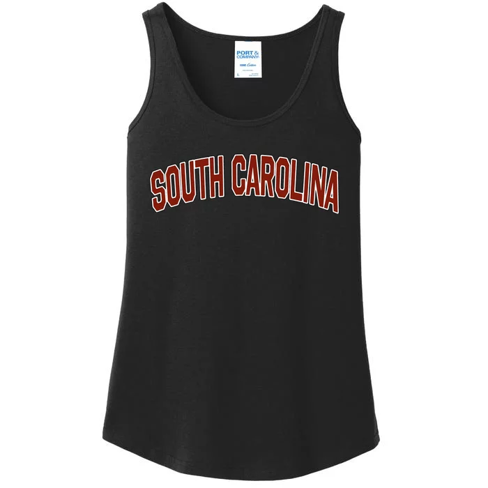 Retro Vintage South Carolina State South Carolina Varsity Ladies Essential Tank