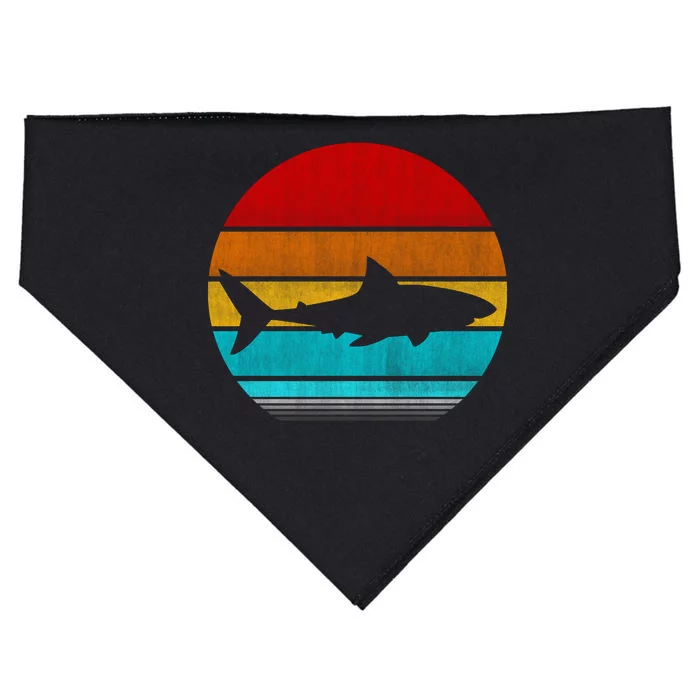 Retro Vintage Shark USA-Made Doggie Bandana