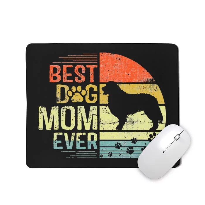 Retro Vintage Sunset Best Bernese Mountain Dog Mom Ever Mousepad