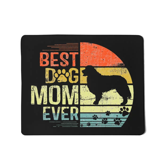 Retro Vintage Sunset Best Bernese Mountain Dog Mom Ever Mousepad