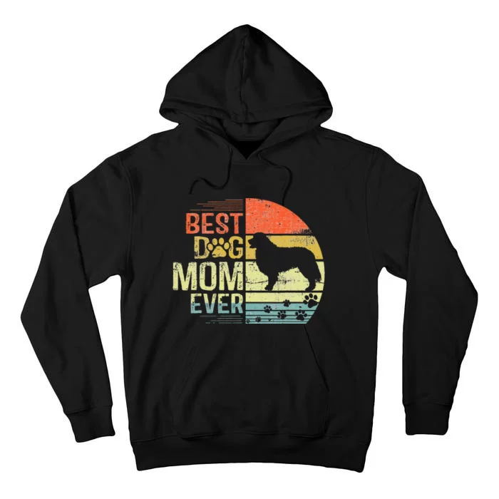 Retro Vintage Sunset Best Bernese Mountain Dog Mom Ever Tall Hoodie