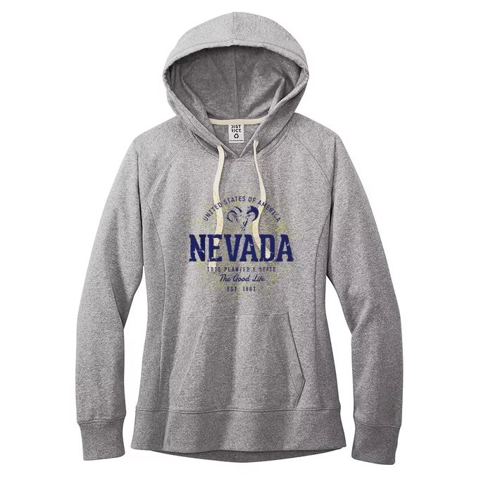 Retro Vintage State Of Nevada Women's Fleece Hoodie