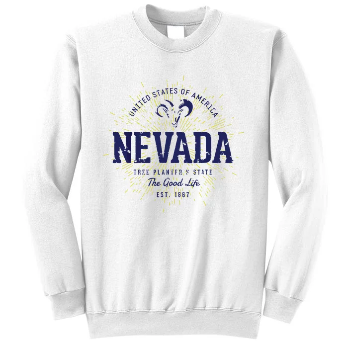 Retro Vintage State Of Nevada Sweatshirt