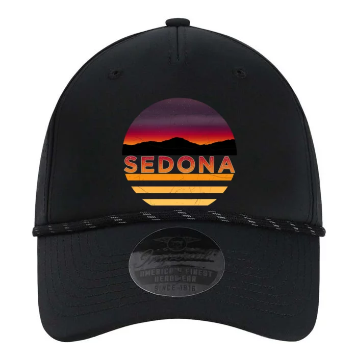 Retro Vintage Sedona Arizona Az Sunset Great Gift Performance The Dyno Cap