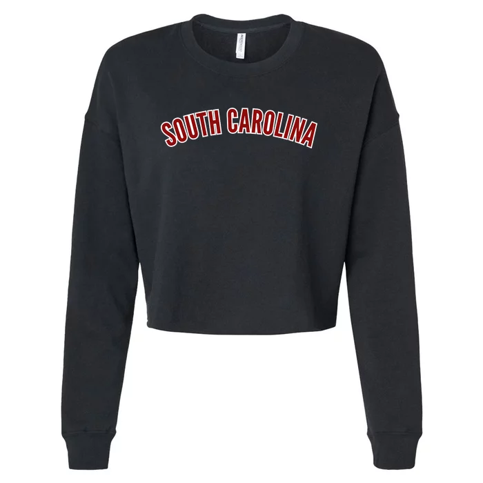 Retro Vintage South Carolina State South Carolina Cropped Pullover Crew