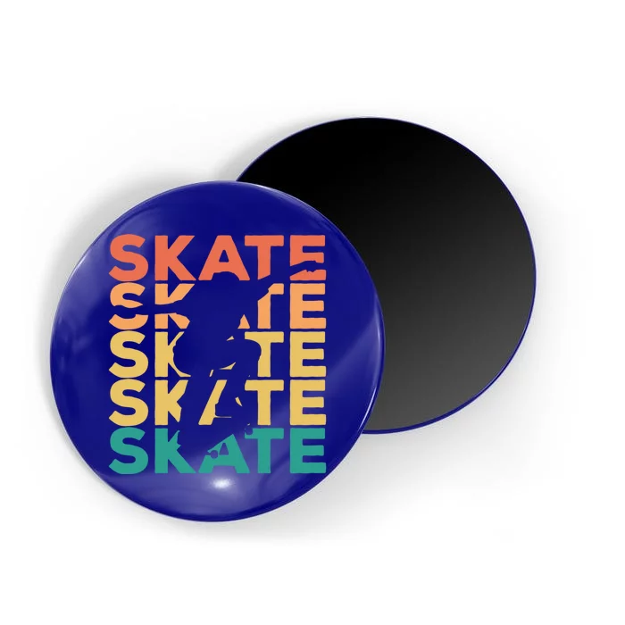 Retro Vintage Skating Gift For Skaters Gift Magnet