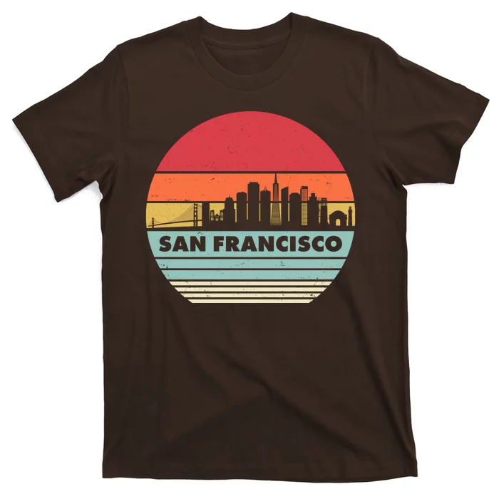 Retro Vintage San Francisco Skyline Emblem T-Shirt