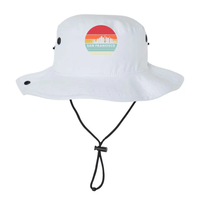 Retro Vintage San Francisco Skyline Emblem Legacy Cool Fit Booney Bucket Hat