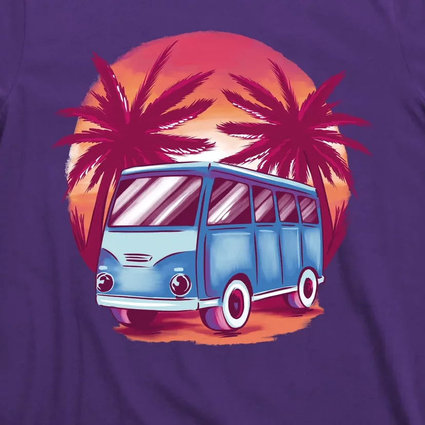 Retro Van Sunset Beach T-Shirt