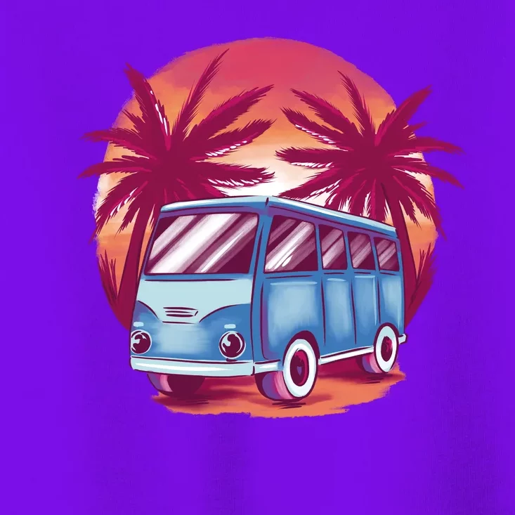 Retro Van Sunset Beach Toddler T-Shirt