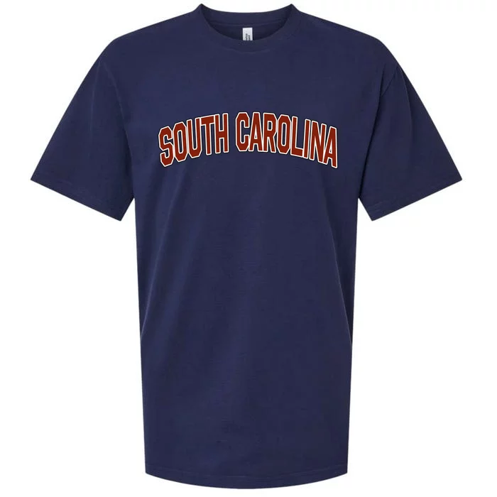 Retro Vintage South Carolina State South Carolina Varsity Gift Sueded Cloud Jersey T-Shirt