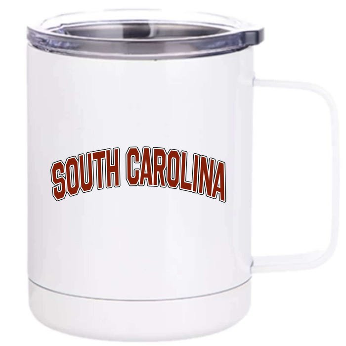 Retro Vintage South Carolina State South Carolina Varsity Gift Front & Back 12oz Stainless Steel Tumbler Cup