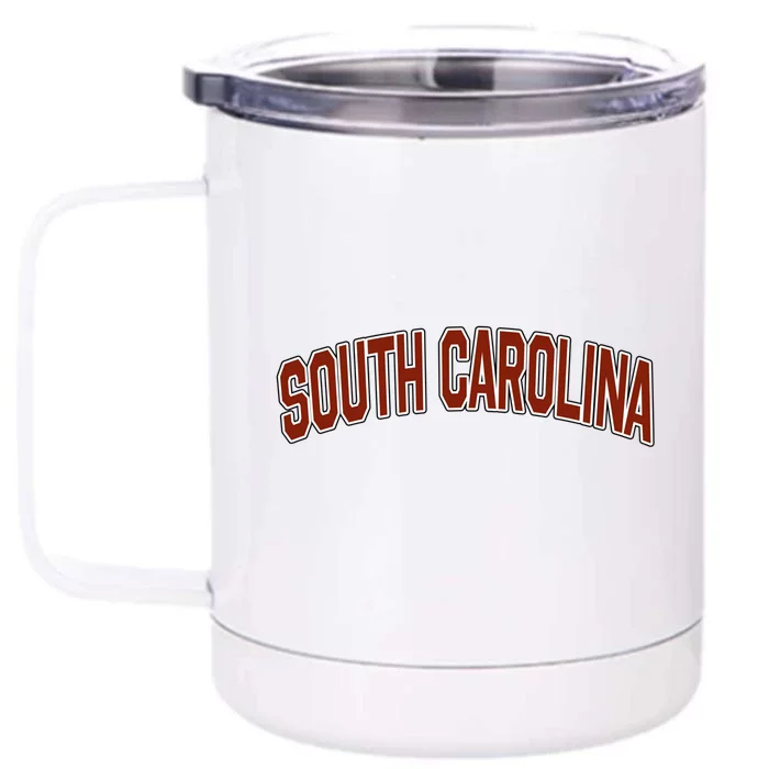 Retro Vintage South Carolina State South Carolina Varsity Gift Front & Back 12oz Stainless Steel Tumbler Cup