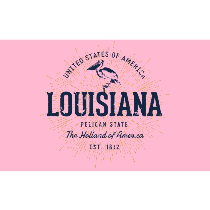 Retro Vintage State Of Louisiana Bumper Sticker