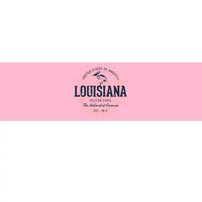 Retro Vintage State Of Louisiana Bumper Sticker