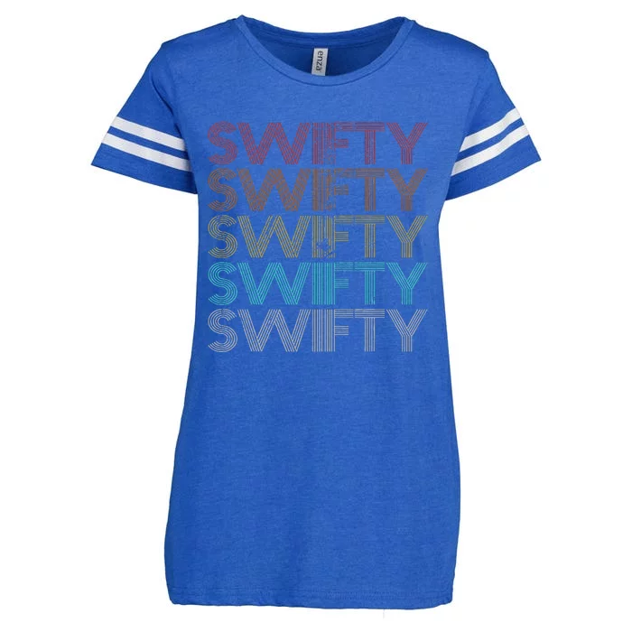 Retro Vintage Swifty Enza Ladies Jersey Football T-Shirt