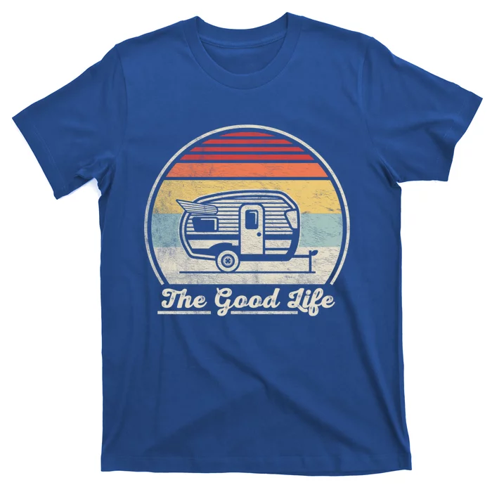 Retro Vintage Shasta Trailer The Good Life Camper Camping Gift T-Shirt