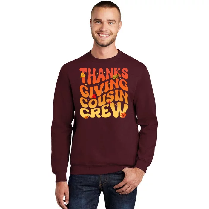 Retro Vintage Thanksgiving Cousin Crew Tall Sweatshirt