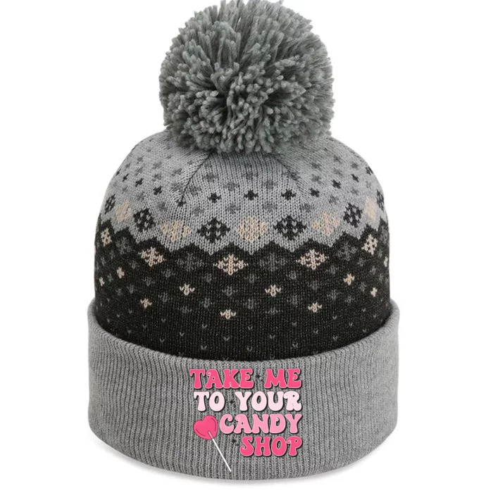 Retro Valentine Take Me To Your Candy Shop Matching Couple Love The Baniff Cuffed Pom Beanie