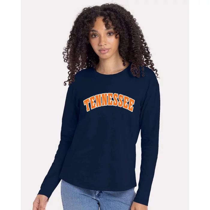 Retro Vintage Tennessee State Souvenir Gift Of Oklahoma Womens Cotton Relaxed Long Sleeve T-Shirt