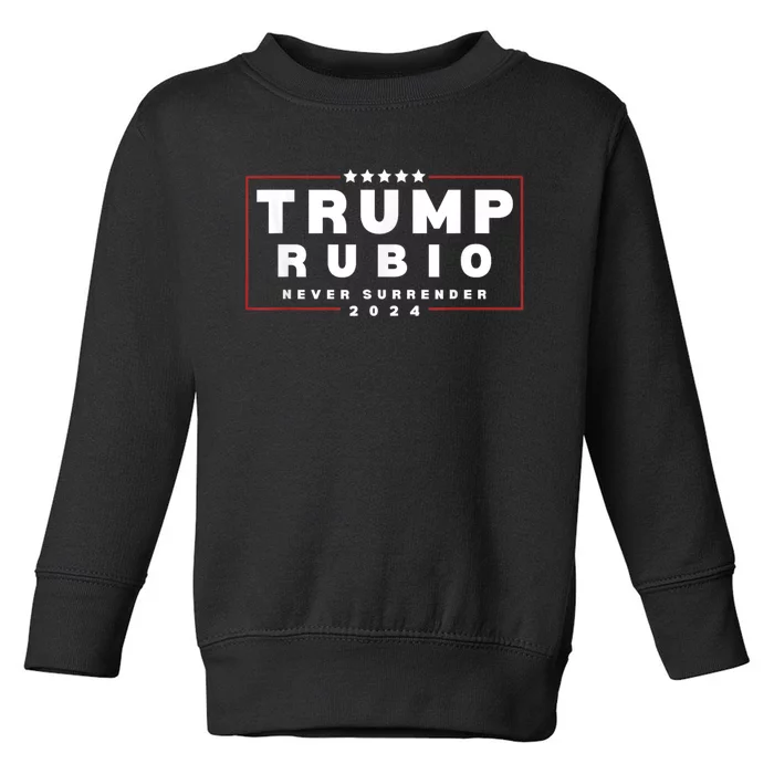 Rubio Vp Trump Vice President Rubio Trump 2024 Toddler Sweatshirt