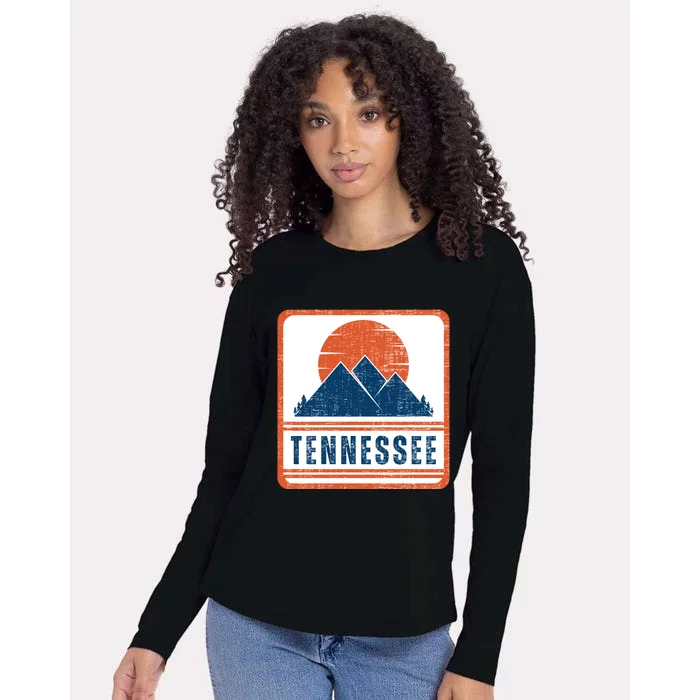 Retro Vintage Tennessee USA Mountain Gift For Men Womens Cotton Relaxed Long Sleeve T-Shirt