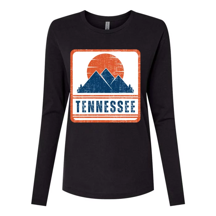 Retro Vintage Tennessee USA Mountain Gift For Men Womens Cotton Relaxed Long Sleeve T-Shirt