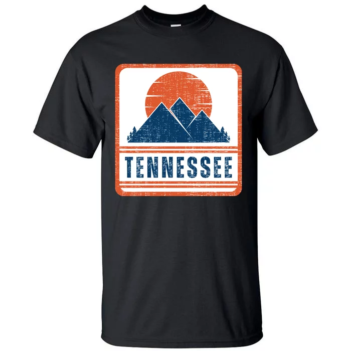 Retro Vintage Tennessee USA Mountain Gift For Men Tall T-Shirt