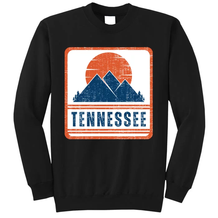 Retro Vintage Tennessee USA Mountain Gift For Men Tall Sweatshirt