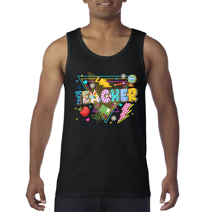 Retro Vintage Teacher Back To School Tank Top