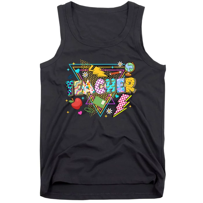 Retro Vintage Teacher Back To School Tank Top