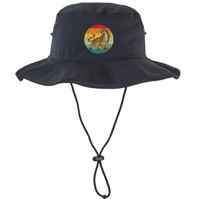 Retro Vintage Tiger Zoologist Zookeeper Zoo Safari Lover Legacy Cool Fit Booney Bucket Hat