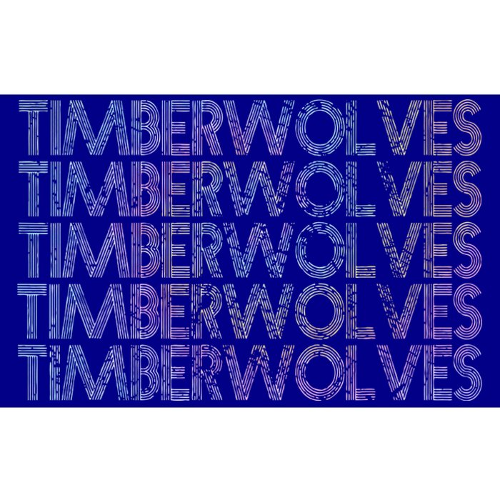 Retro Vintage Timberwolves Bumper Sticker