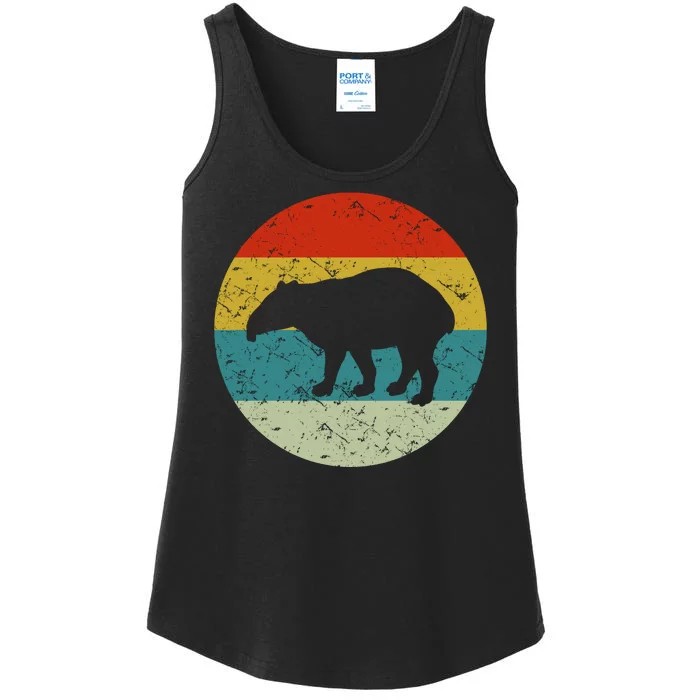 Retro Vintage Tapir Ladies Essential Tank