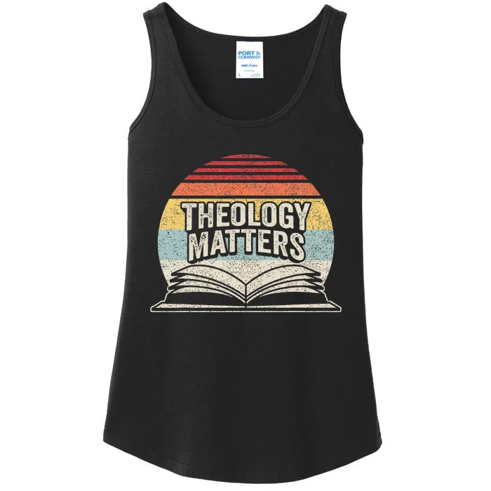 Retro Vintage Theology Matters Reformed Christian Ladies Essential Tank