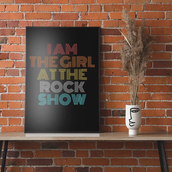 Retro Vintage The Girl At The R.O.C.K Show Poster