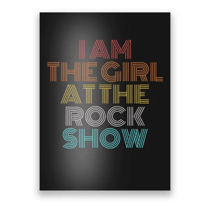 Retro Vintage The Girl At The R.O.C.K Show Poster