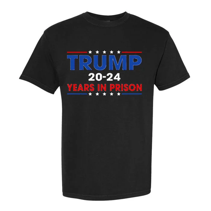 Retro Vintage Trump 2024 Years In Prison Funny Anti Trump Garment-Dyed Heavyweight T-Shirt