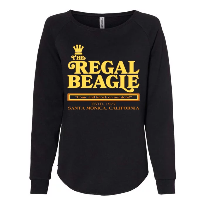 Retro Vintage The Regal Beagle ESTD 1977 Santa Monica California Womens California Wash Sweatshirt