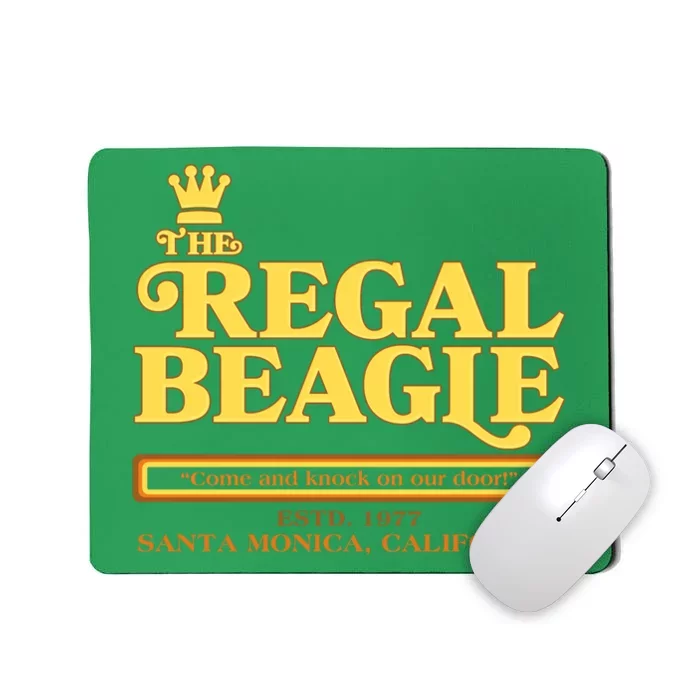 Retro Vintage The Regal Beagle ESTD 1977 Santa Monica California Mousepad